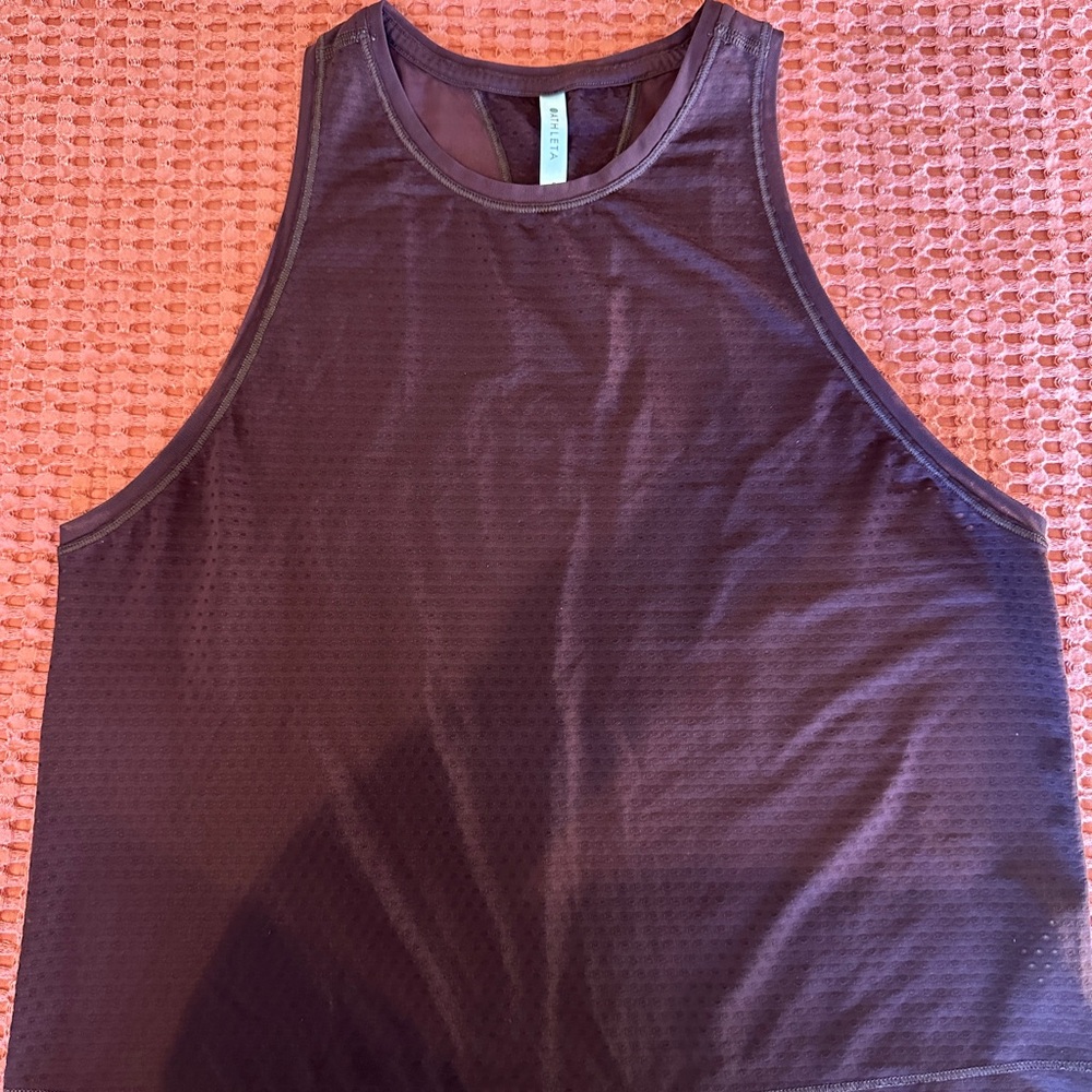 Athleta Maroon Racerback Tank Top - Picture 3 of 6